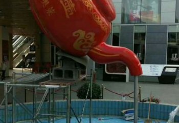 和田鐵藝水景天壺雕塑，噴泉雕塑，抽象天壺雕塑制作