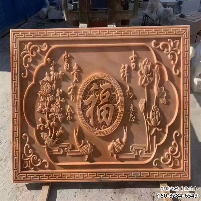 杭州浮雕制造商，室外軟裝，景觀福字浮雕制作廠家