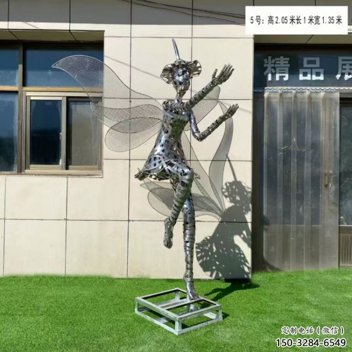 寧波現代鏤空舞者雕塑承接，歐式風格，鐵藝跳舞雕塑精選