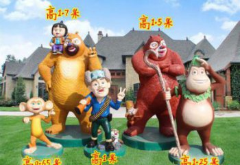 思茅廣場維尼熊雕塑，卡通水景雕塑，抽象效果