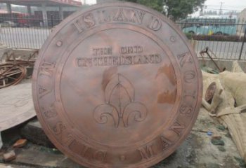 紅河彩繪校徽雕塑