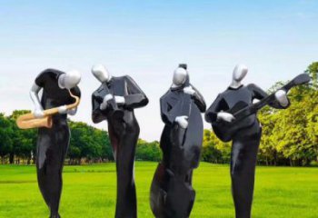 衢州住宅小區吹拉彈唱雕塑