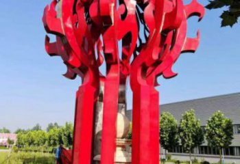 北碚火球雕塑，精神堡壘火球雕塑落地展示