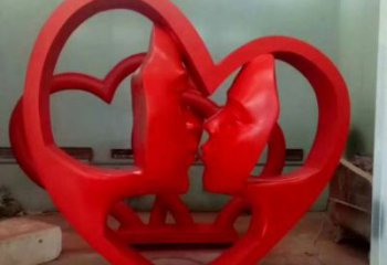 涪陵制造心形人物雕塑供需，鋼管組合，雕塑工程制作供應(yīng)