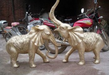 北碚大象雕塑制造商，小區(qū)擺件，銅大象雕塑提供