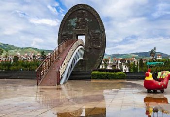 雙橋步行街古幣雕塑